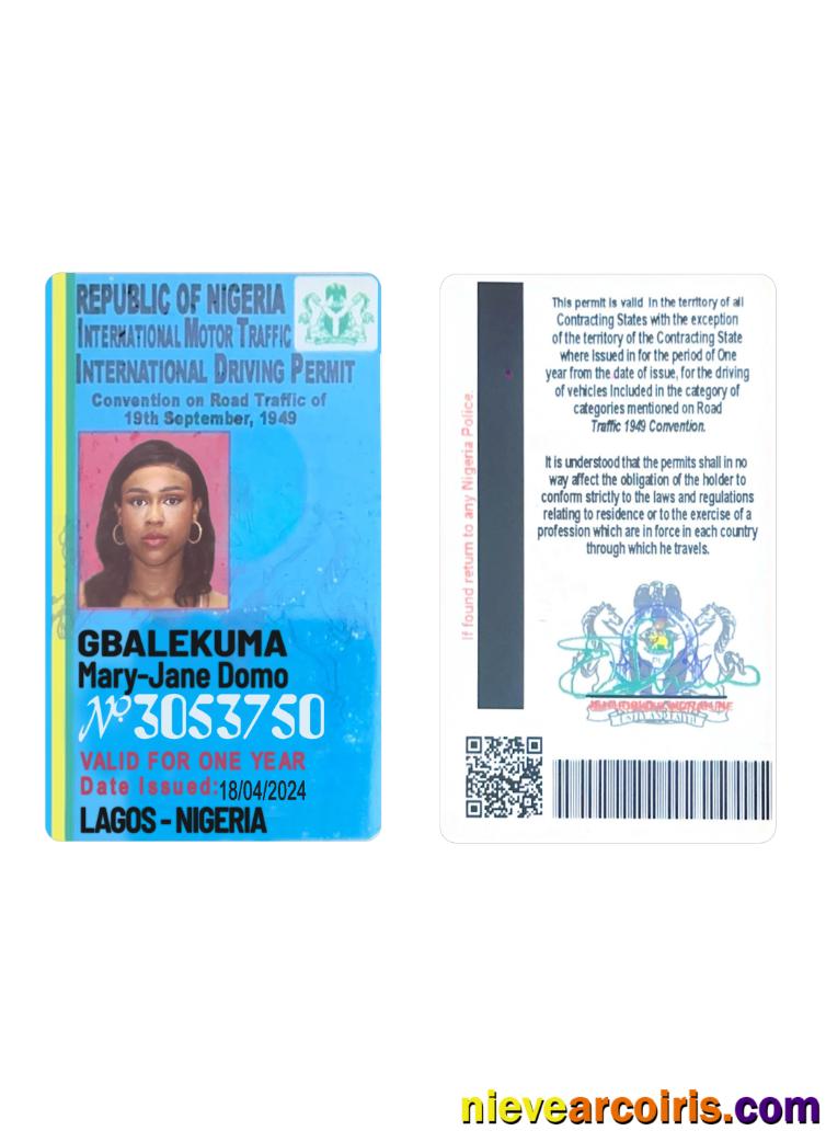 Nigeria international driving license